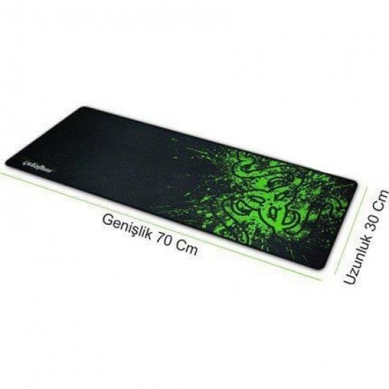 RAZER 1 DESENLİ OYUNCU MOUSE PAD 70X30 CM KAYMAZ DİKİŞLİ